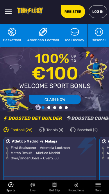 Thrillsy Esportes Mobile