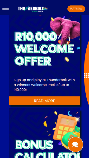 Promotions mobiles de Thunderbolt Casino