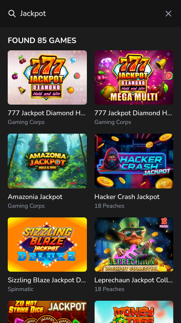 Jackpot mobile du casino TikTakBet
