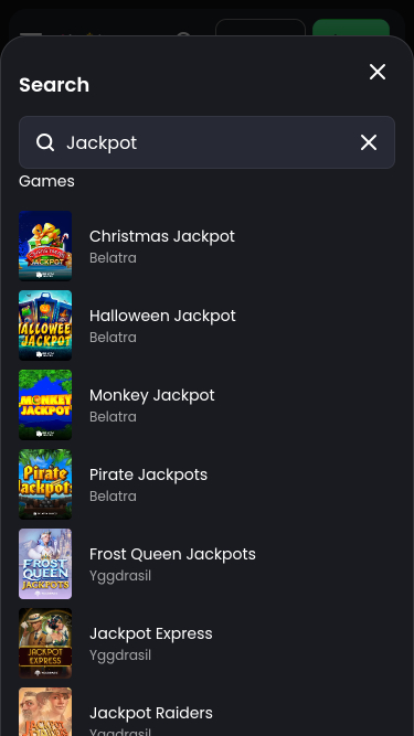 Jackpot mobile di Tip Top Casino