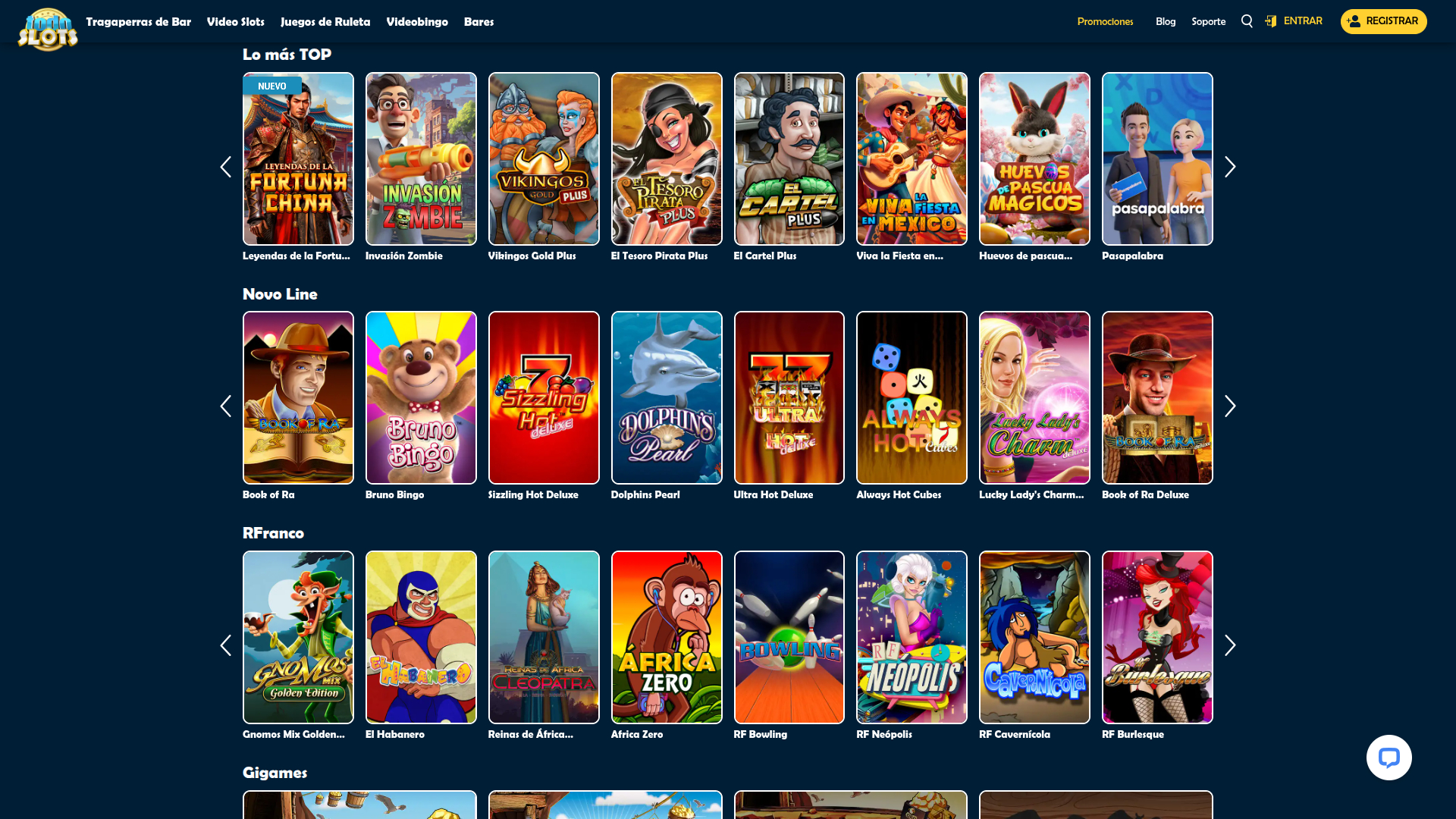 Giochi desktop di Todo Slots