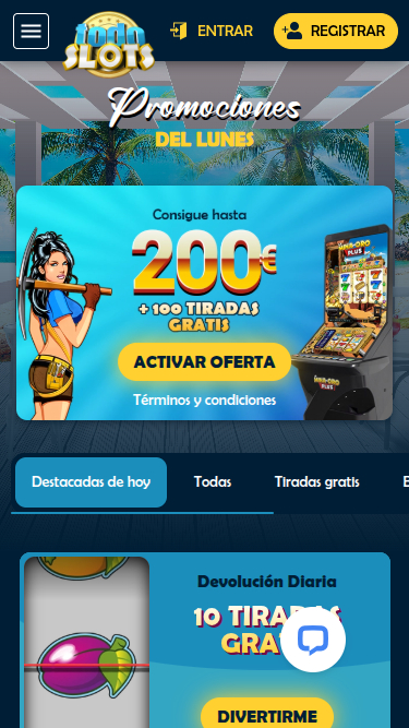 Promozioni mobile di Todo Slots