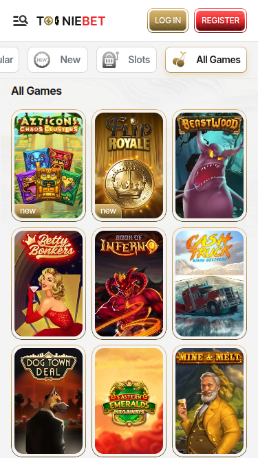 Jeux mobiles de ToonieBet Casino