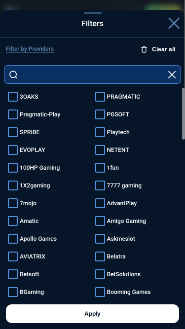 Desarrolladores de juegos móviles de Topacio Casino