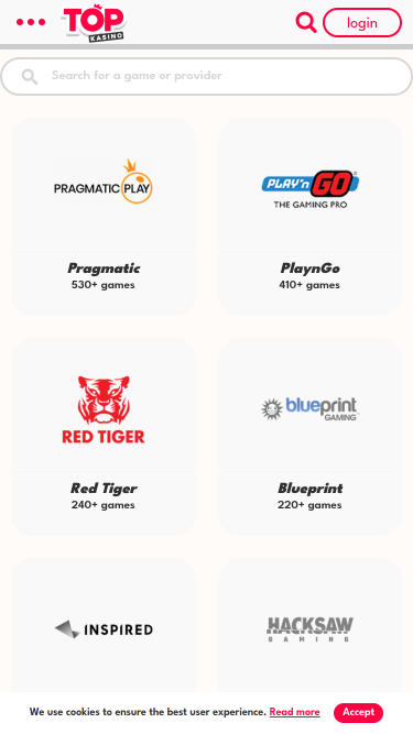 Développeurs du jeu mobile Topkasino Casino