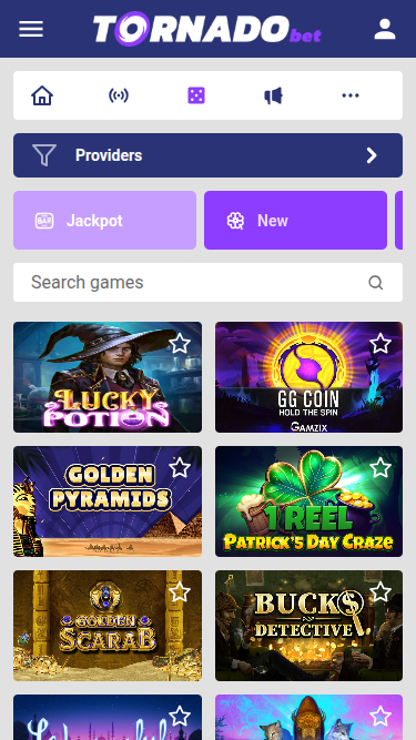 Jackpot mobile de Tornadobet Casino