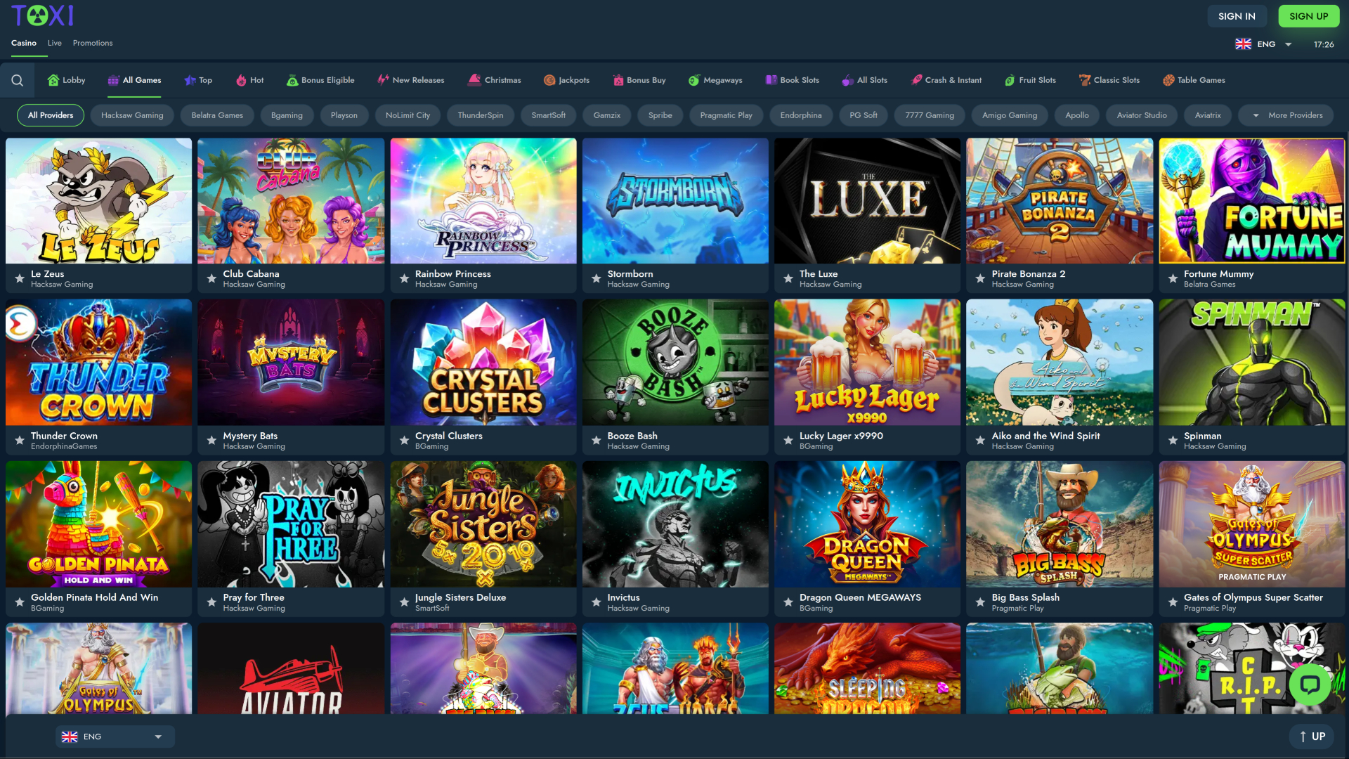 Toxi Casino Desktop Games