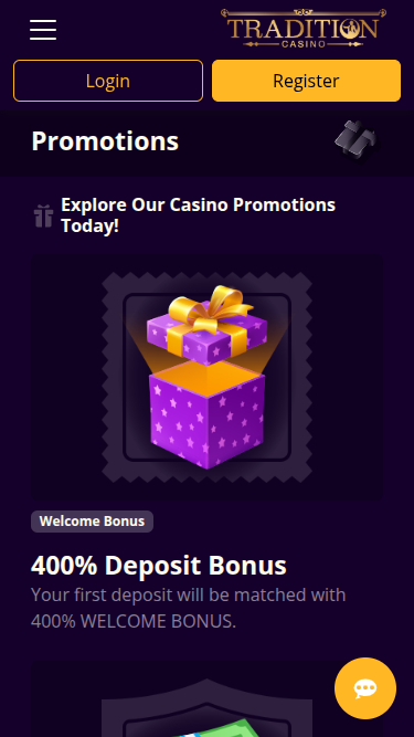 Promotions mobiles de Tournaverse Casino