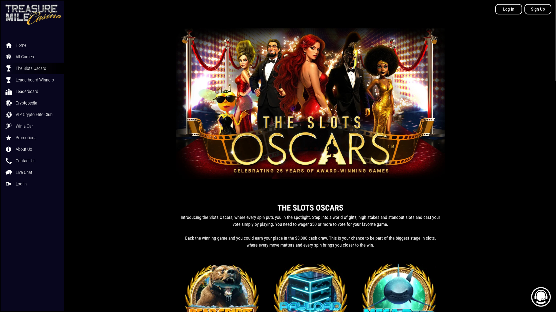 Cassino Treasure Mile Desktop The Slots Oscar