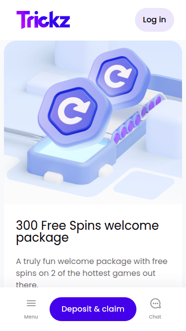 Promociones móviles de Trickz Casino