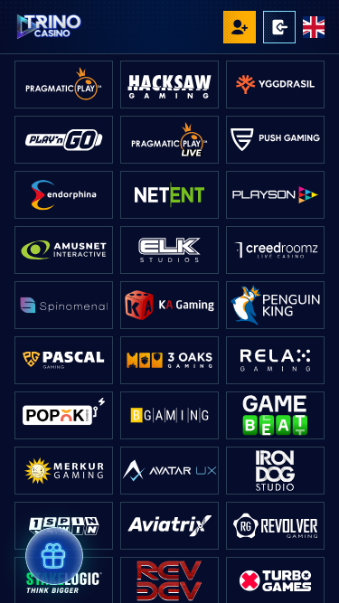 Développeurs de jeux mobiles de Trino Casino