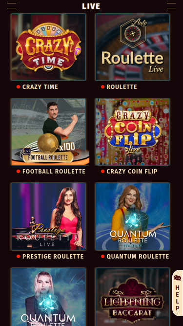 Live dealer mobile di Tropezia Palace Casino