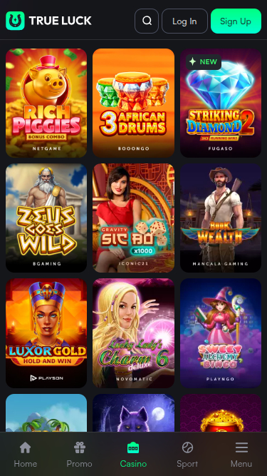 TrueLuck Casino Mobile Games