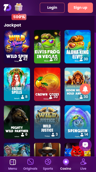 TrustDice Casino Mobile Jackpot