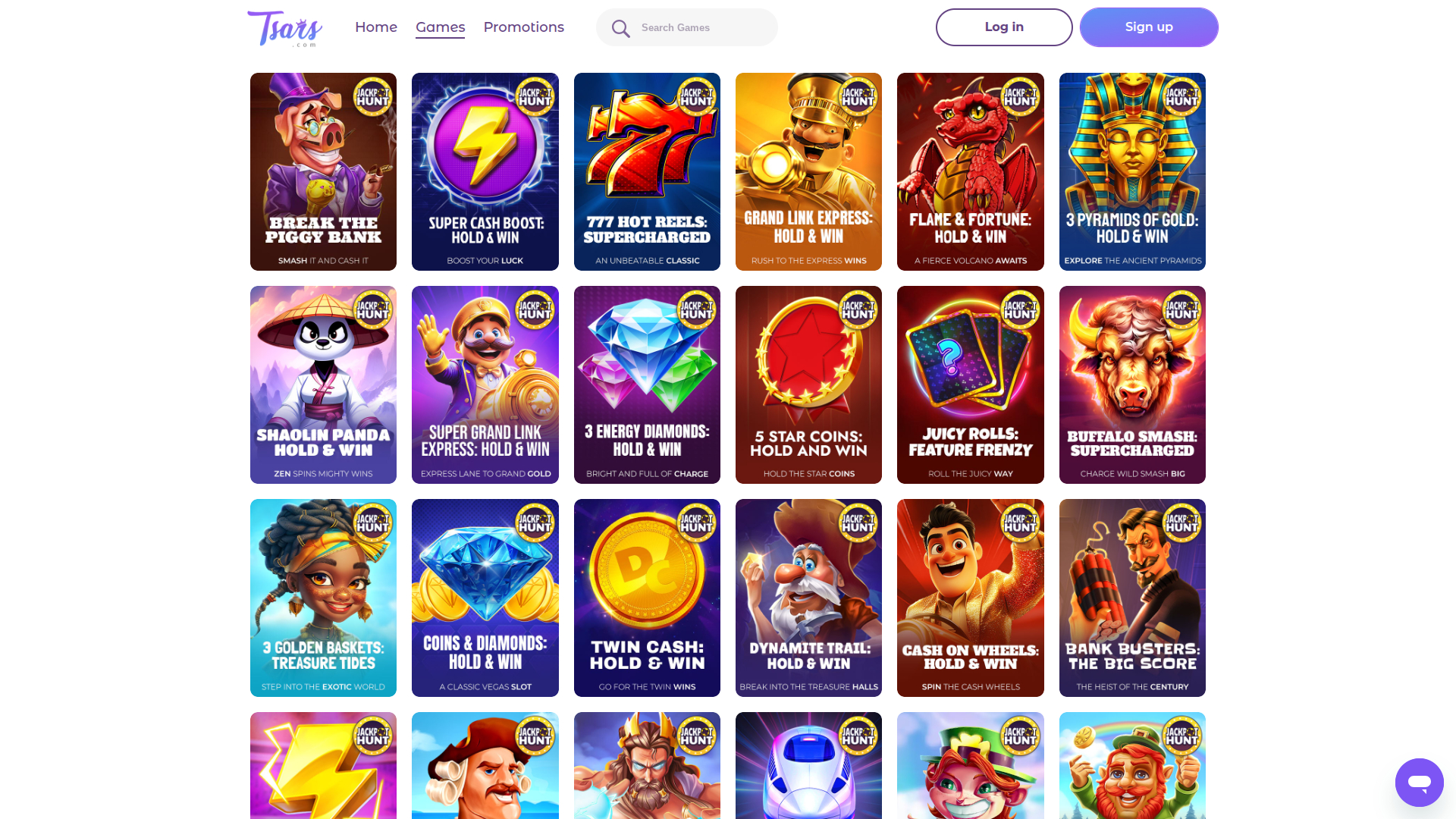 Jackpot desktop di Tsars Casino