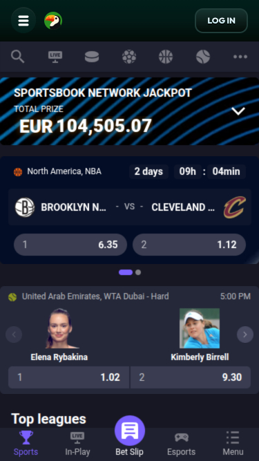 Sports mobiles du casino Tucan