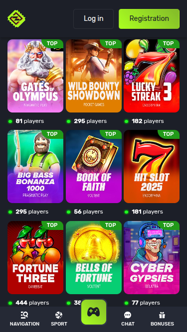 Turbo Casino mobile Spiele