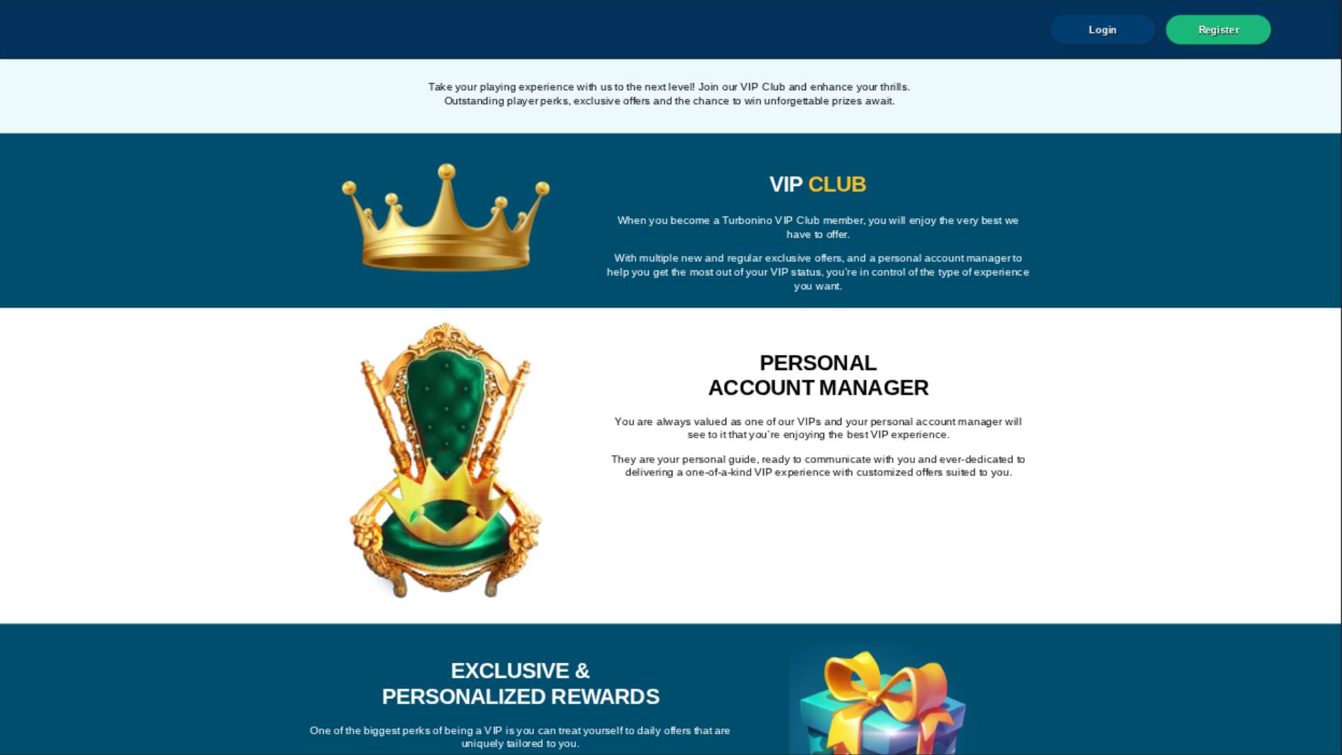 Turbonino Casino Desktop VIP