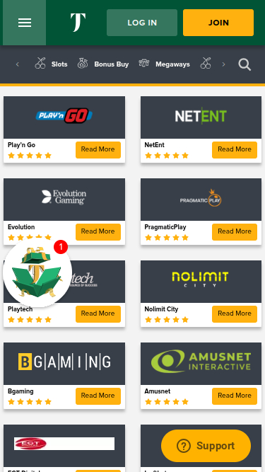 Développeurs de jeux mobiles de TuskCasino