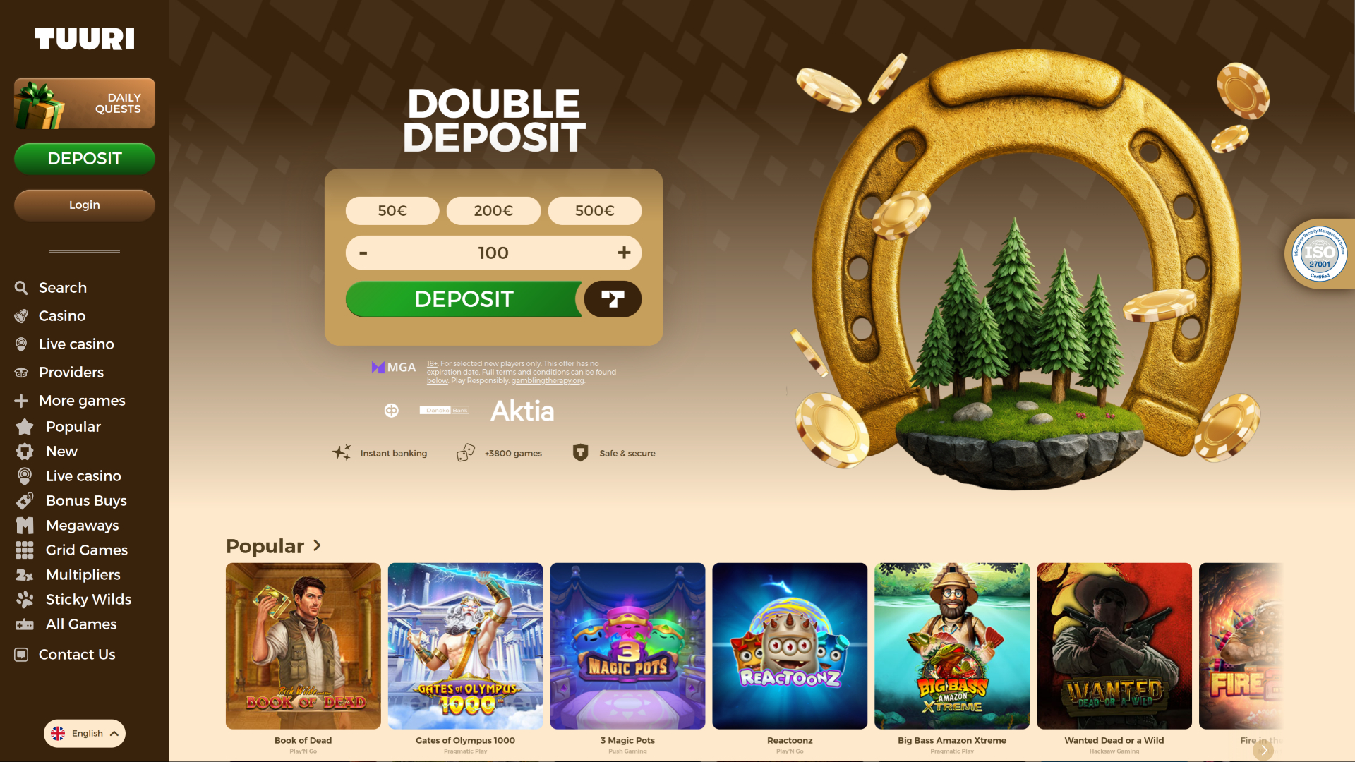 Casino-Desktop-Startseite