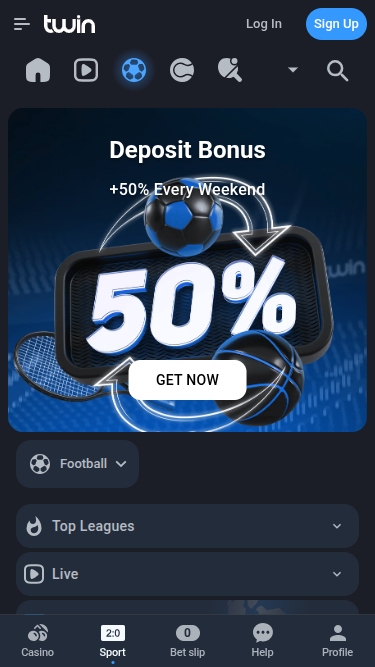 Sports mobiles de Twin Casino