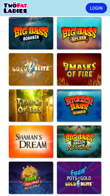 Jeux mobiles de Two Fat Ladies Casino