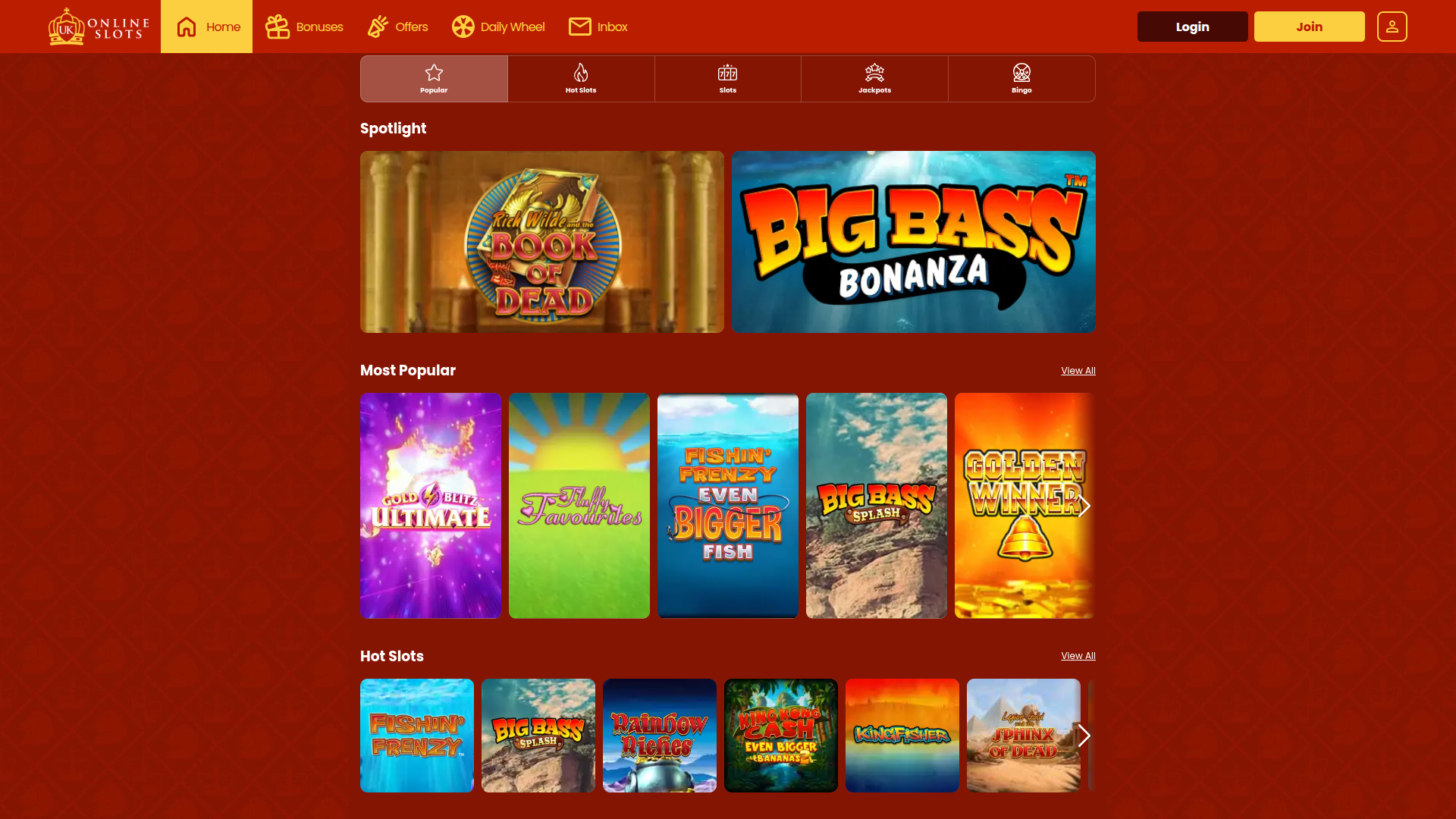 Jeux sur ordinateur de UK Online Slots