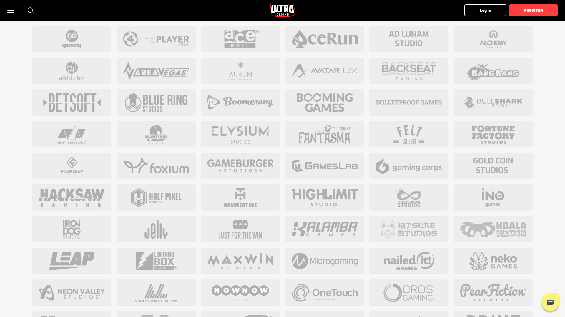 Développeurs de jeux de bureau de Ultra Casino