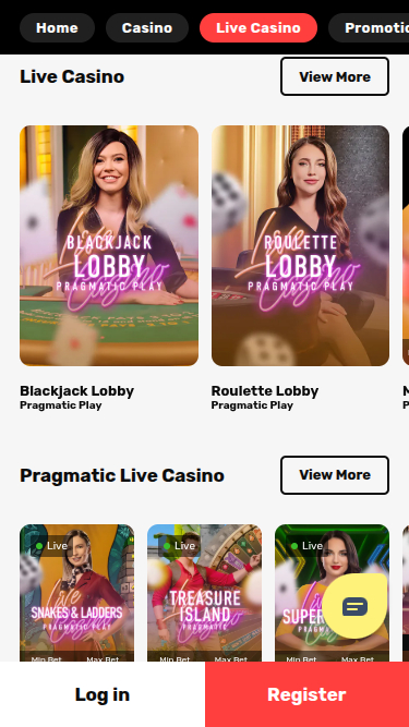 Croupier en direct mobile de Ultra Casino