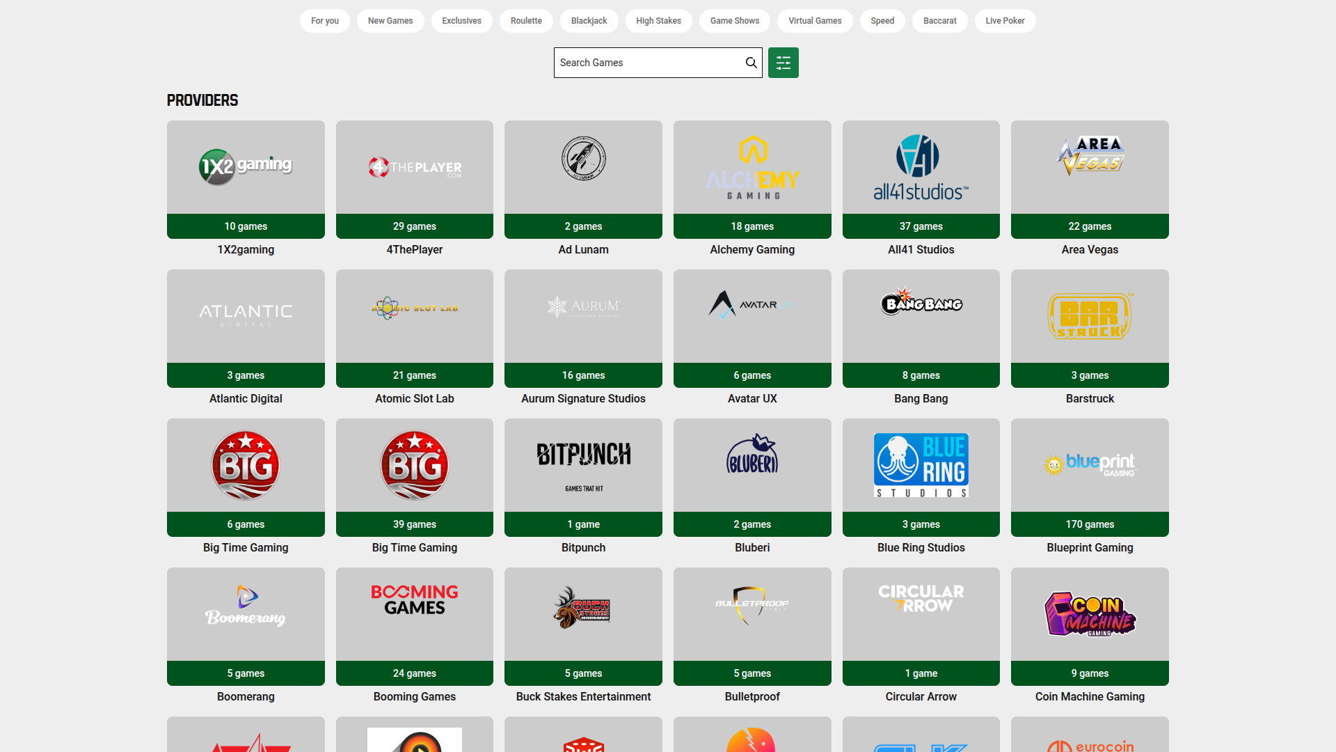 Développeurs de jeux sur ordinateur de Unibet Casino