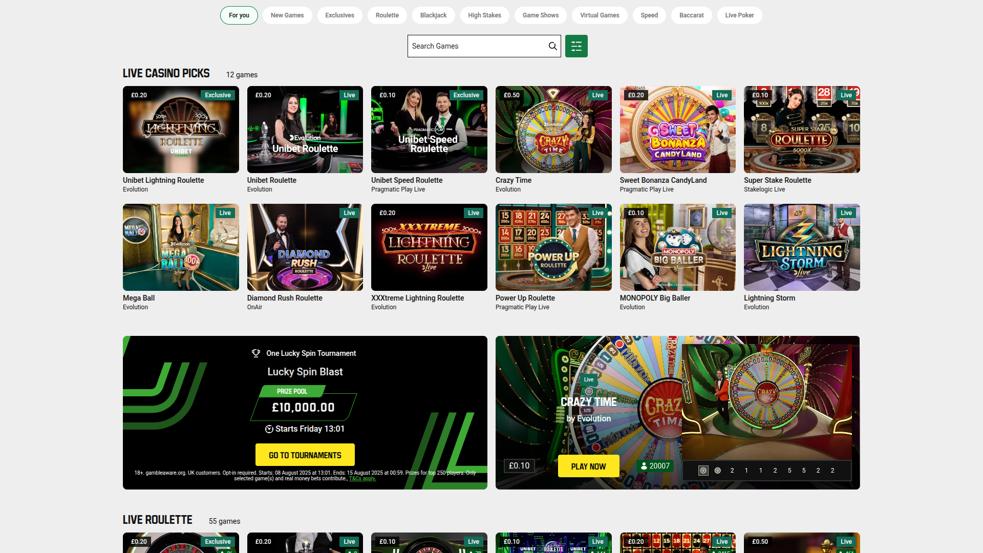 Croupier en direct sur ordinateur de Unibet Casino