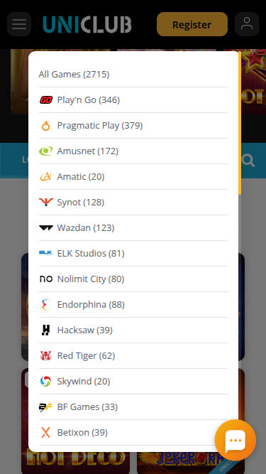 Sviluppatori di giochi mobile di Uniclub