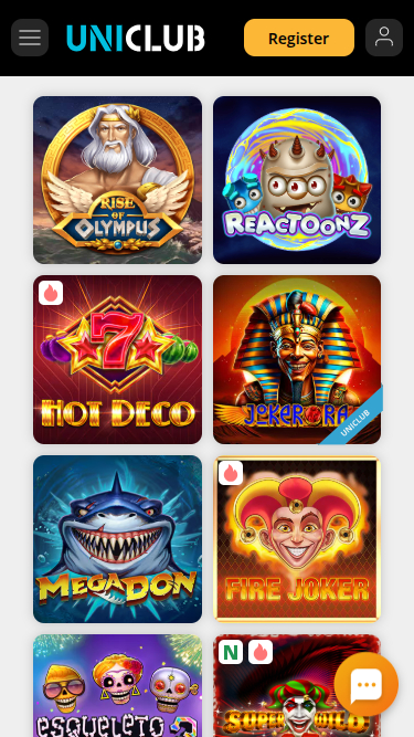 Giochi mobile di Uniclub