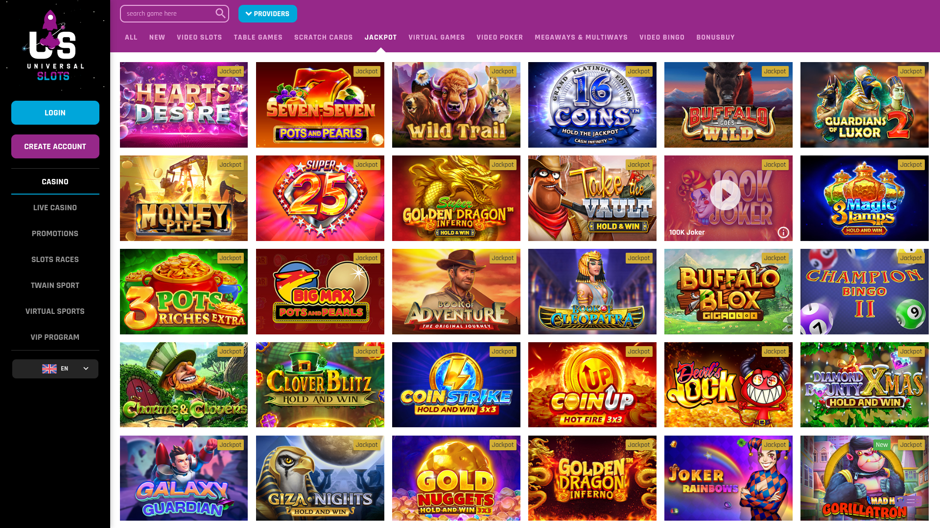 Universal Slots Desktop-Jackpot