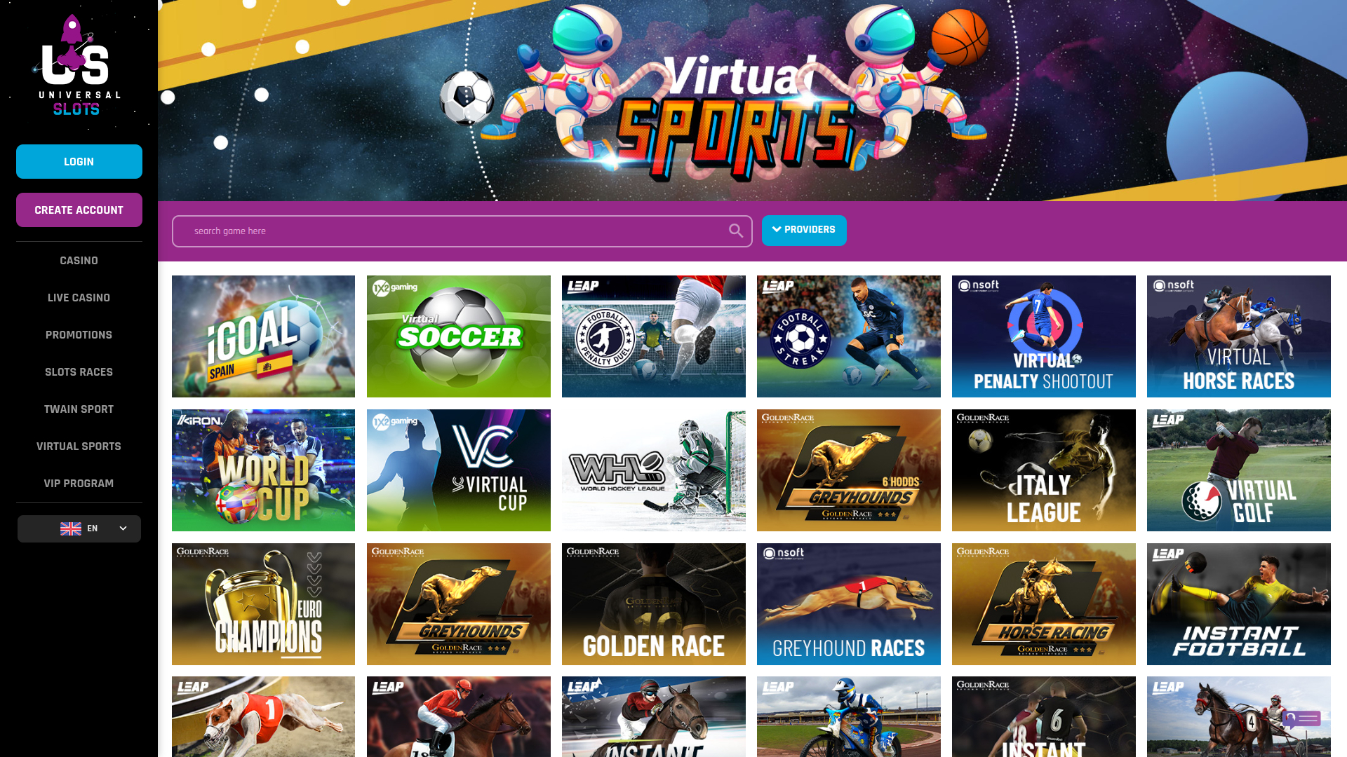 Universal Slots Desktop-virtuelle Sportarten