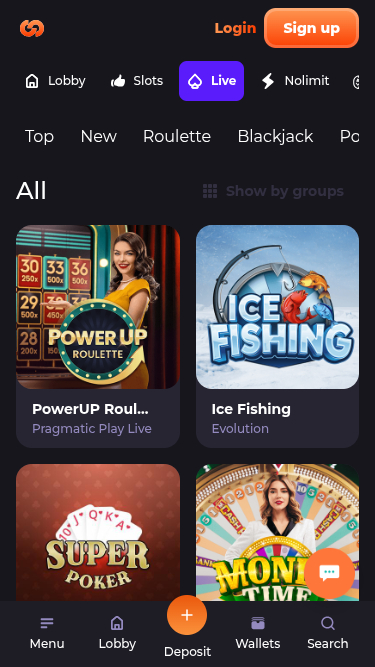Unlim Casino Mobile Live Dealer