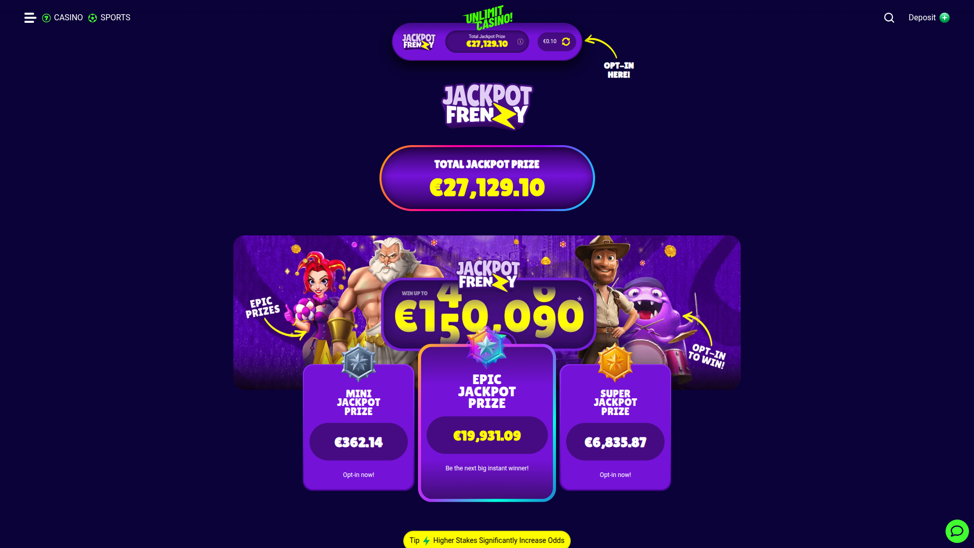 Bote de escritorio de Unlimit Casino