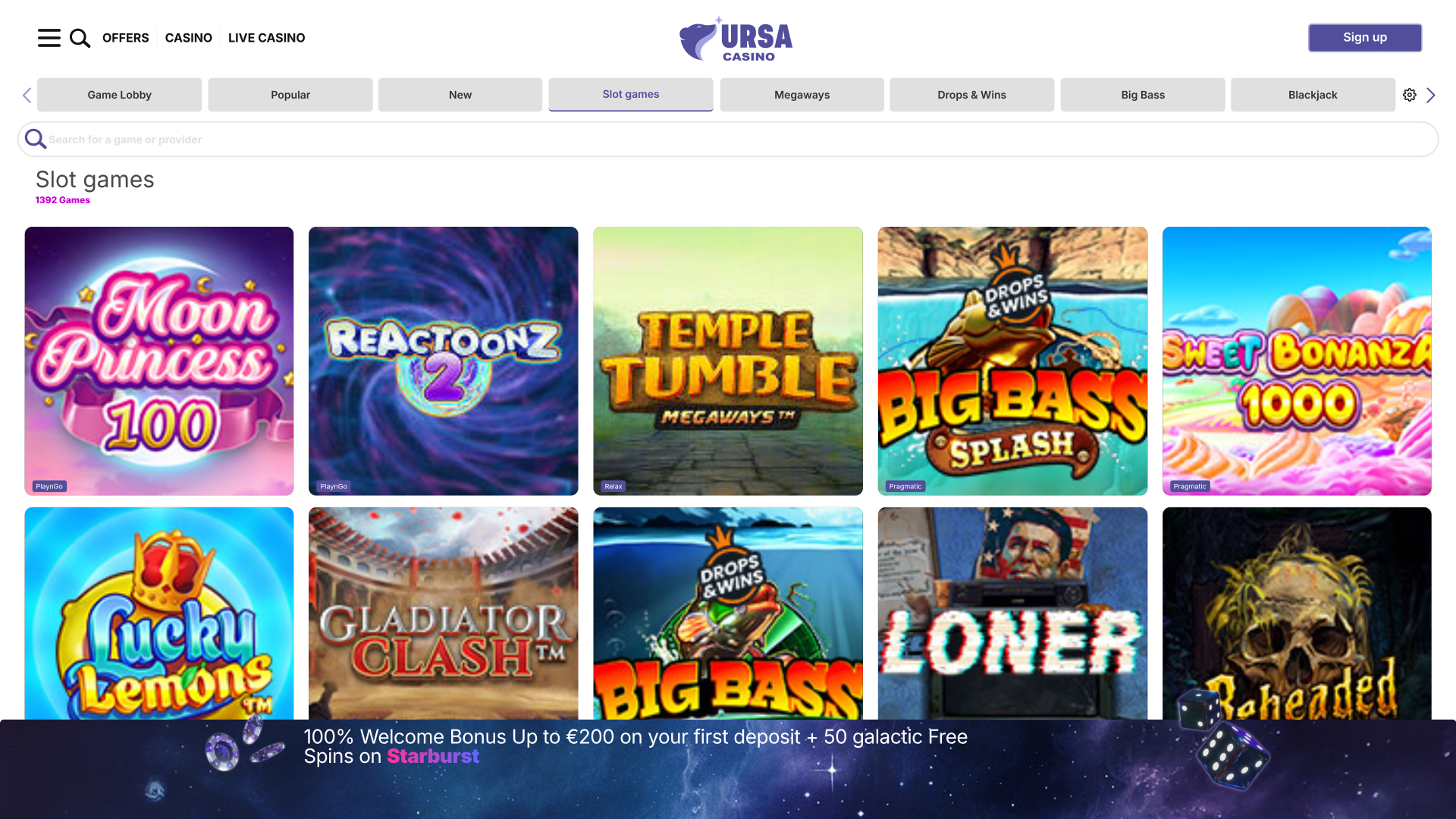 Ursa Casino Games