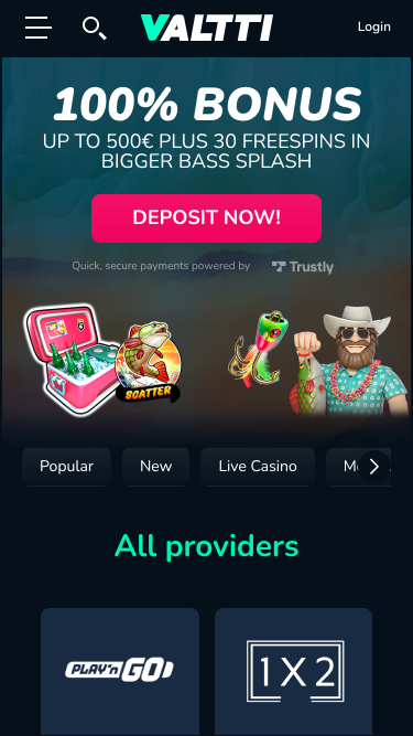 Développeurs de jeux mobiles Valtti Casino