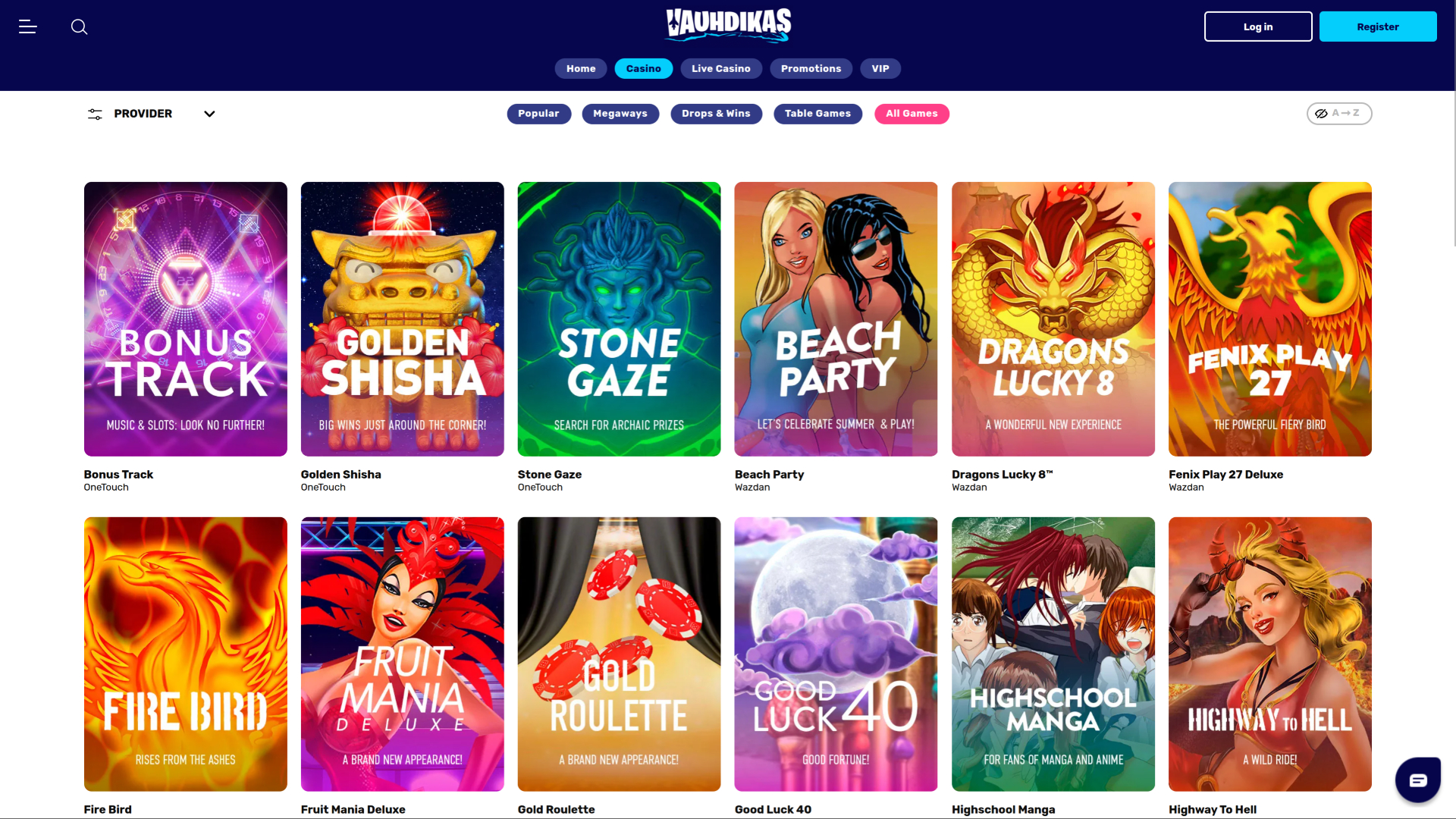 Vauhdikas Casino Desktop Games