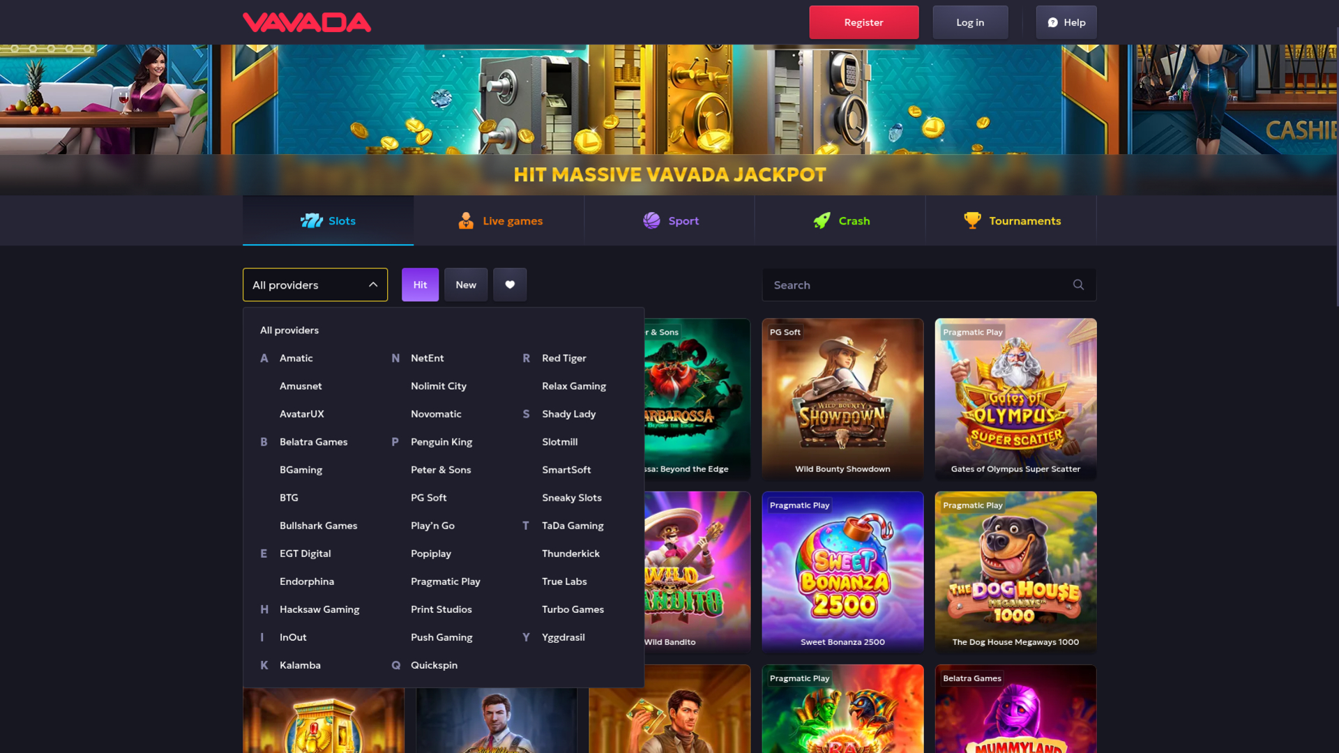 Vavada Casino Desktop-Spielentwickler