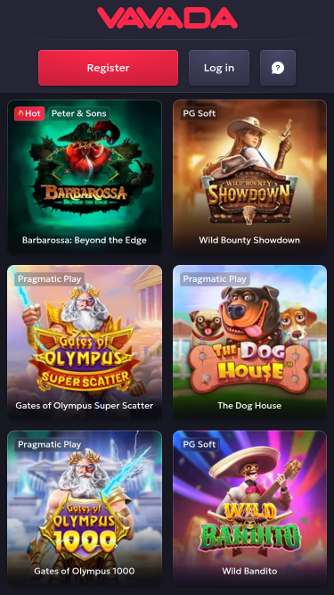 Vavada Casino Mobile Games