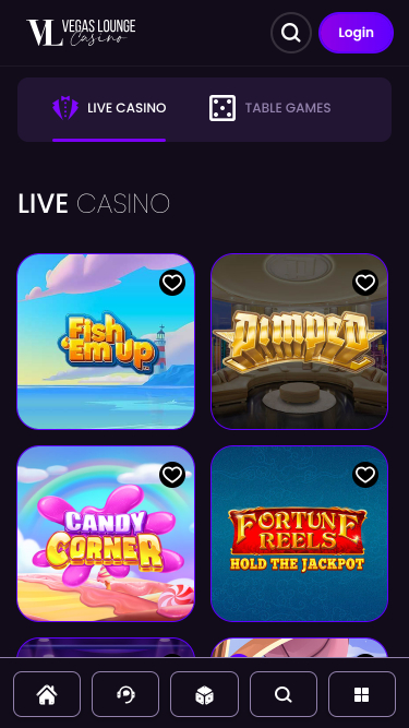 Vegas Lounge Casino Mobile Live Dealer