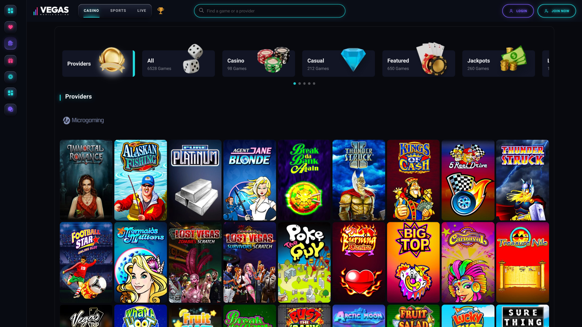 Desarrolladores de juegos de escritorio para casinos móviles de Las Vegas