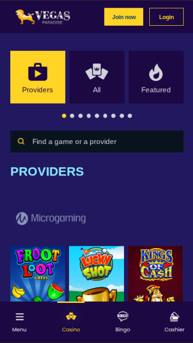 Développeurs de jeux mobiles de Vegas Paradise Casino