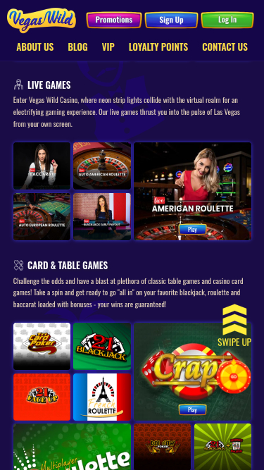 Croupier en direct mobile de Vegas Wild