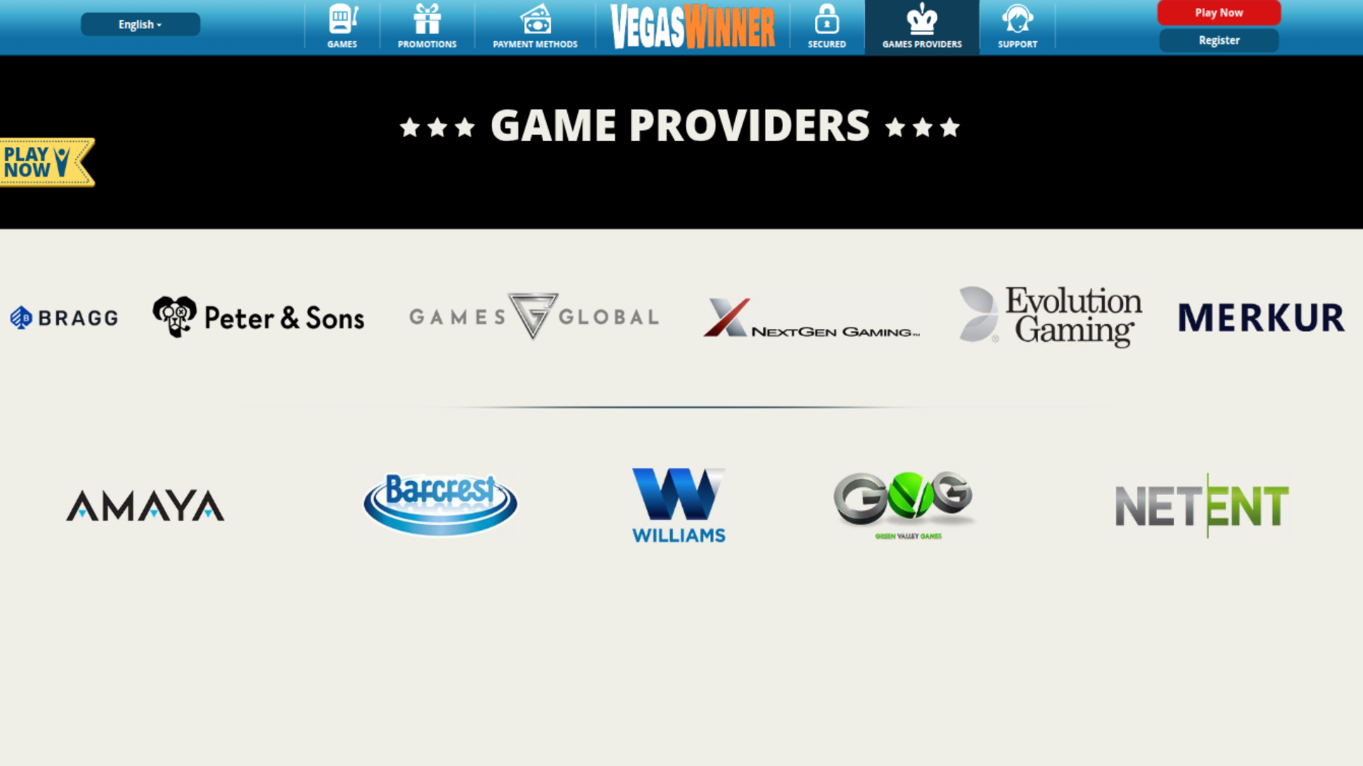 Sviluppatori di giochi desktop di Vegas Winner Casino