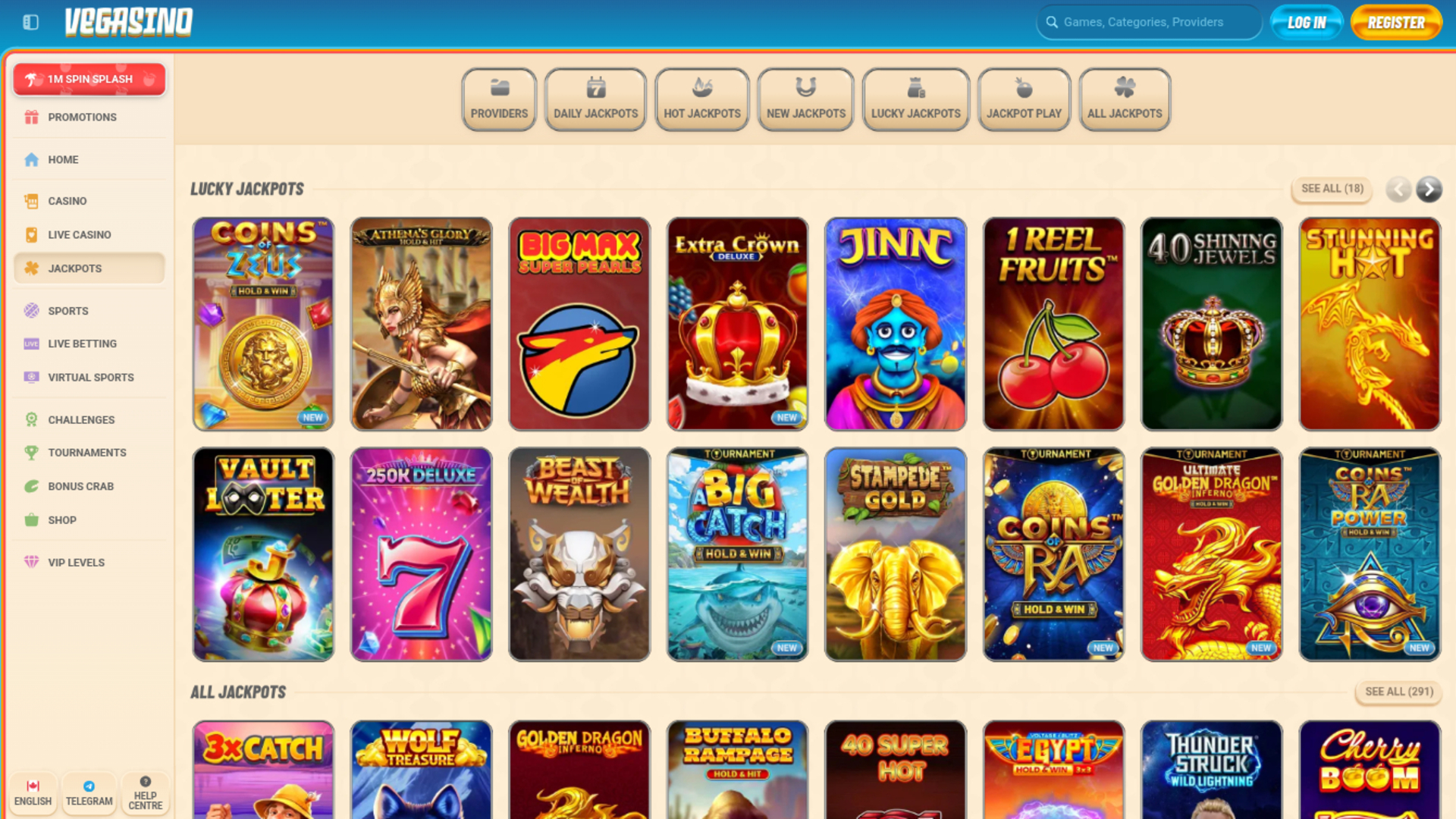 Bote de escritorio de Vegasino Casino