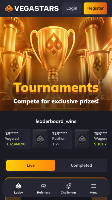Torneios móveis do VegaStars Casino