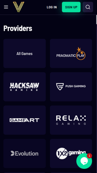 Développeurs de jeux mobiles de Vegaz Casino